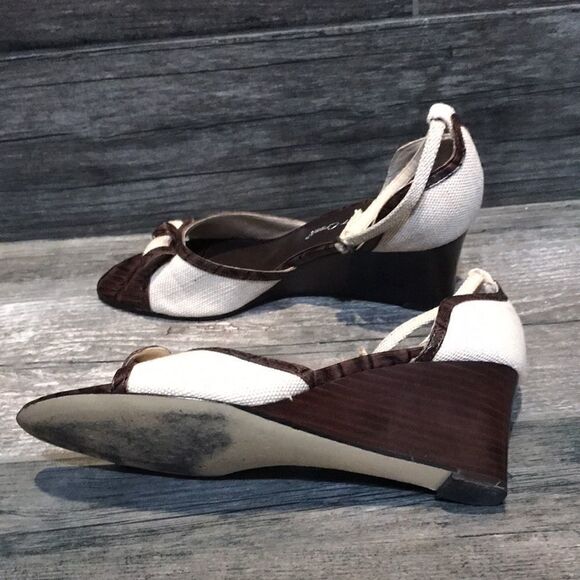 ColdWater Creek leather sandal heels sz-6 - Picture 5 of 12